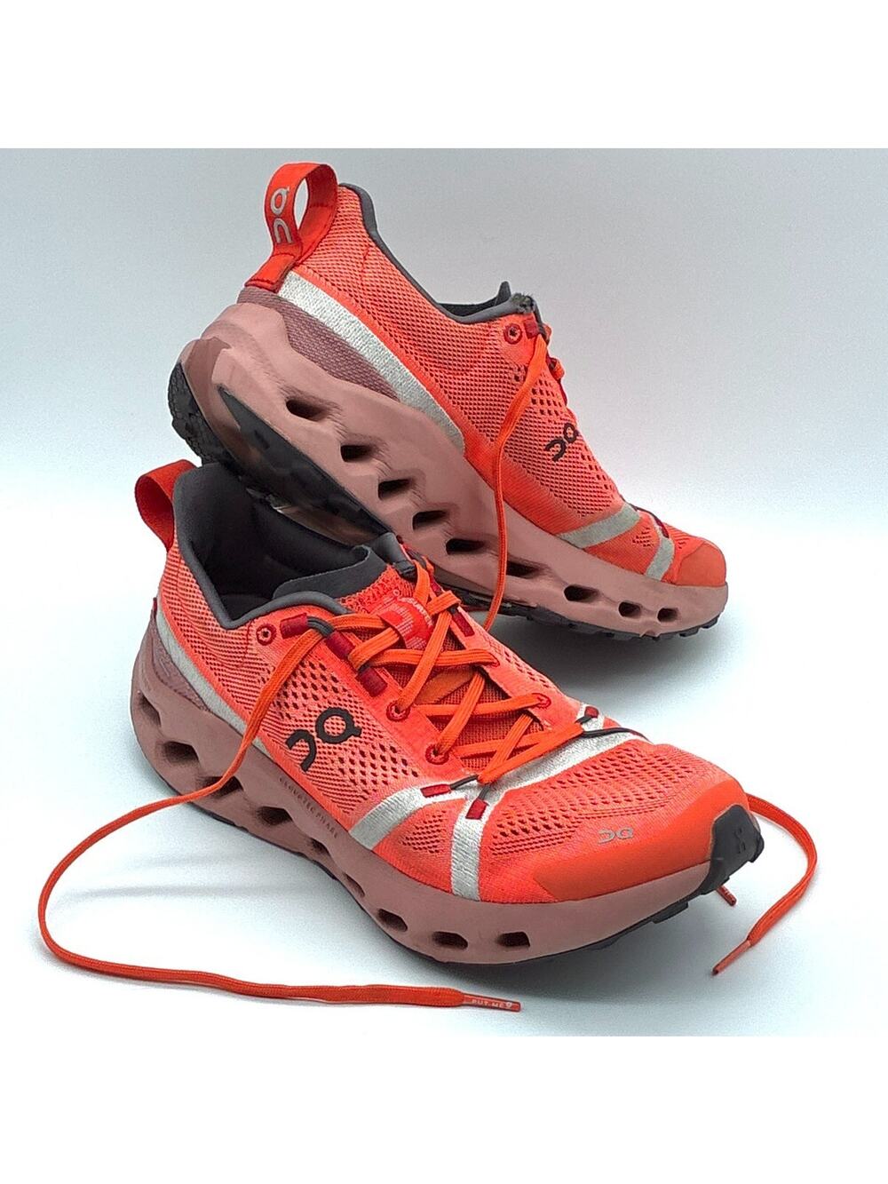 On Cloudsurfer Shoes Women 8.5 Red Pink Sneaker Preppy Gym Workout Running Trail